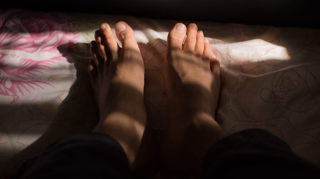Acupuncture needles placed on the foot can relieve numbness and tingling from neuropathy